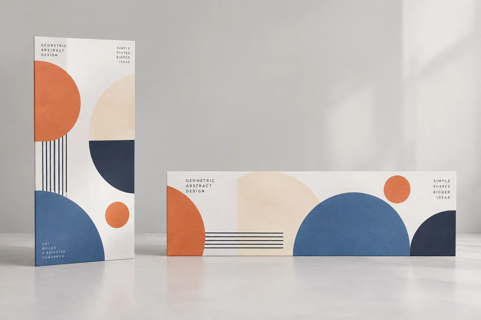 A vertical poster smoothly transitioning into a horizontal banner.